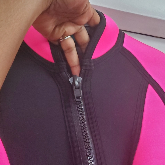 SOLD!!Harvey's Black & Pink Neoprene Scuba Diving Wetsuit Shorts Women’s X-Large - Picture 7 of 10